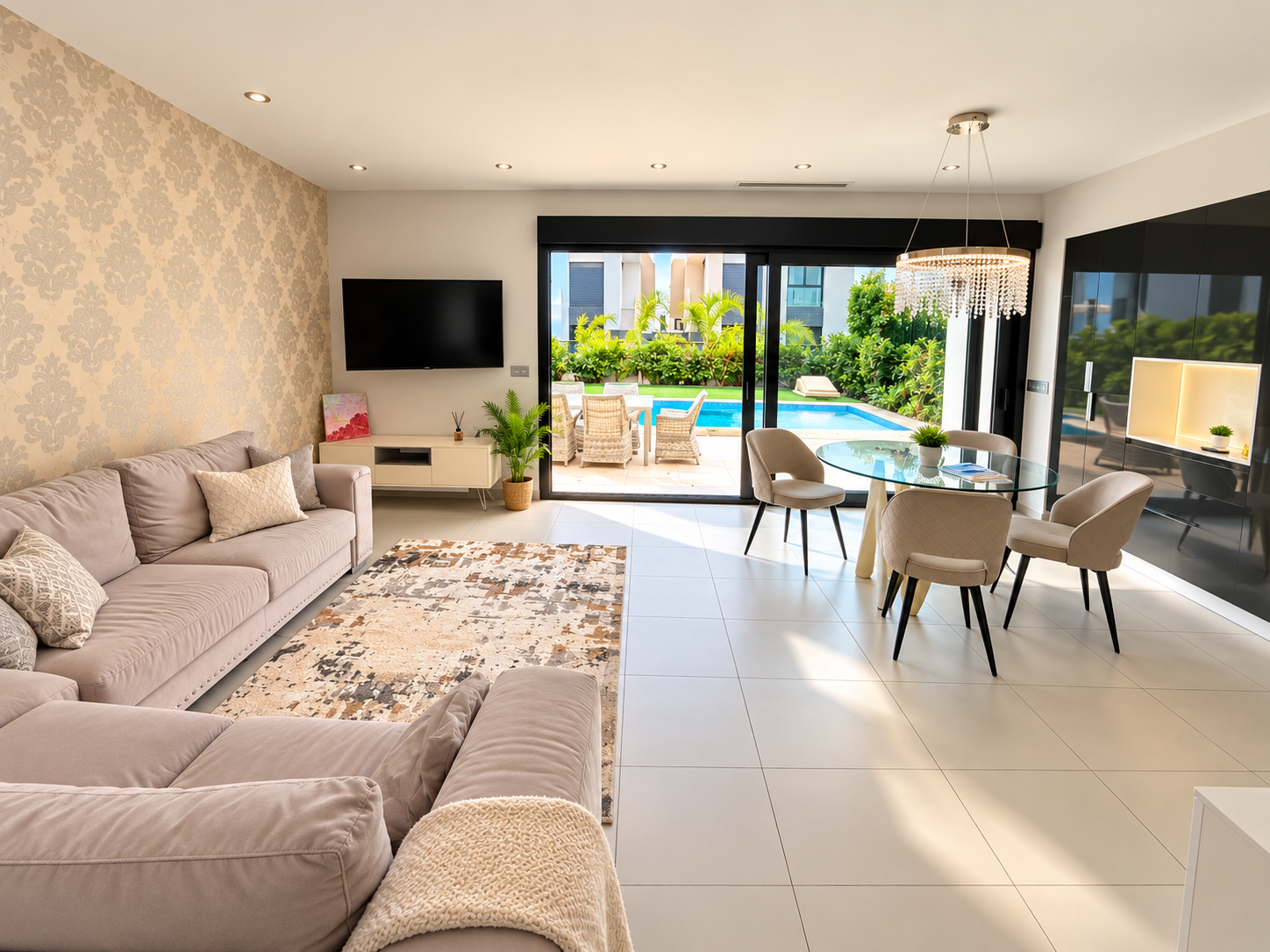 Beautiful 3-bedroom, 3-bathroom villa in Ciudad Quesada, Rojales, offering modern design, bright interiors and excellent outdoor living with a private swimming pool and covered parking within the plot