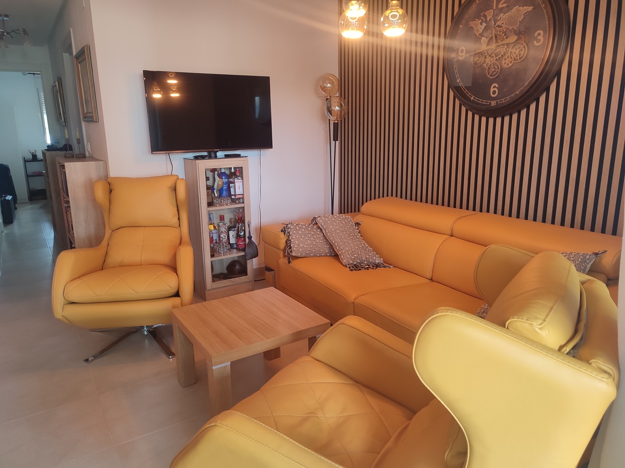 Garden in apartment for sale in Hacienda Riquelme Golf Resort