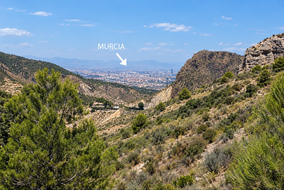 Pool area in villa for sale in Murcia