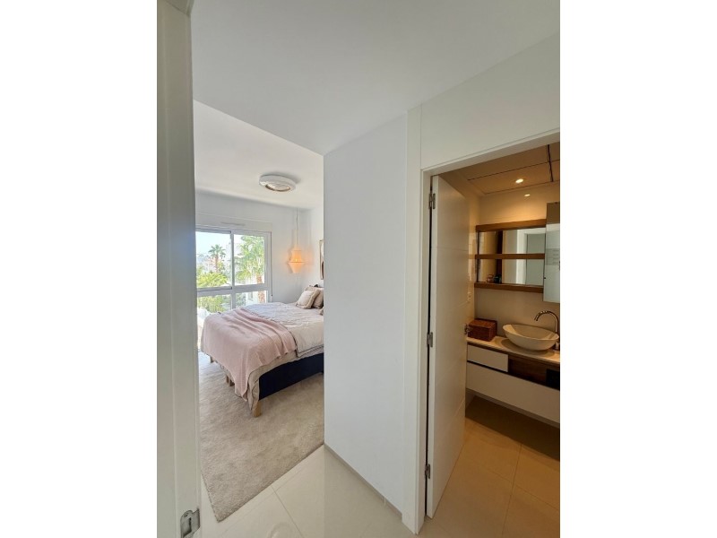Pool area in penthouse for sale in Rojales