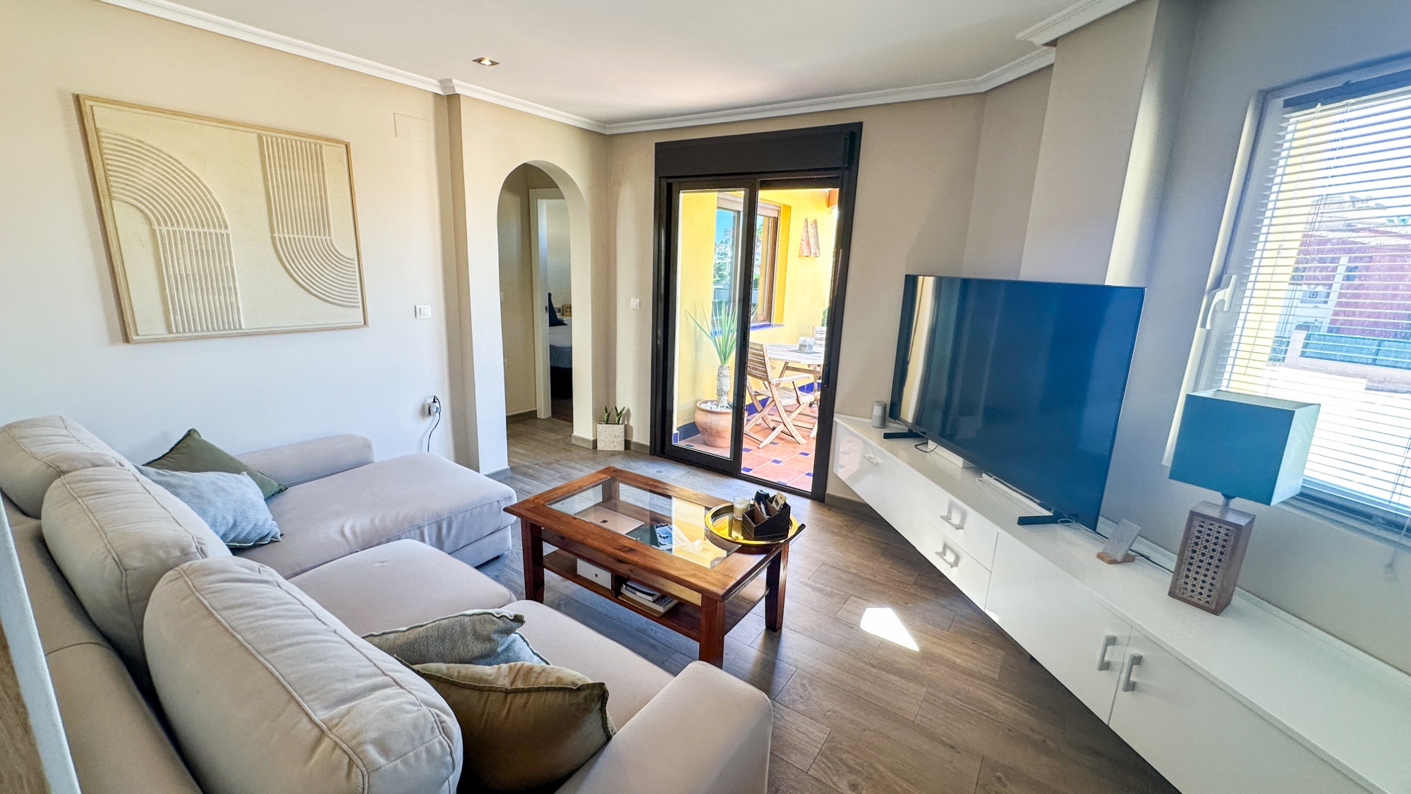 Terrace in bungalow for sale in Orihuela Costa