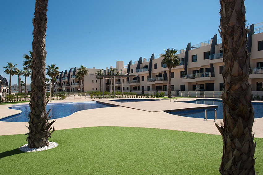 Pool area in apartment for sale in Pilar de La Horadada