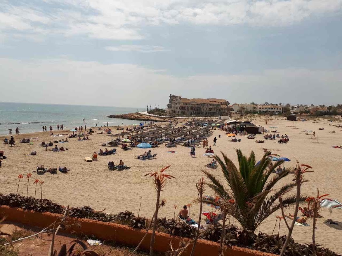 Pool area in apartment for sale in Orihuela Costa