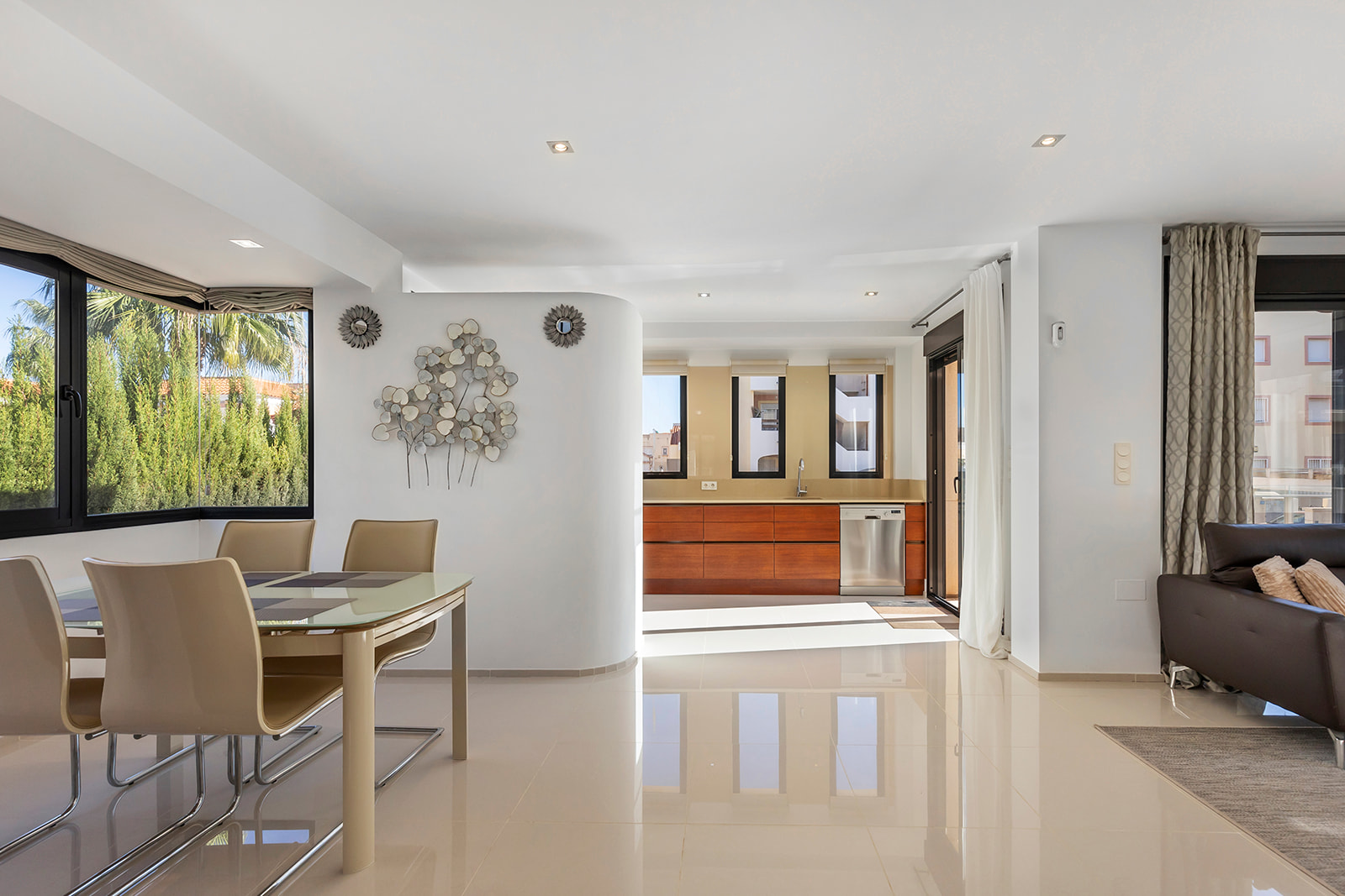 Pool area in villa for sale in Orihuela Costa