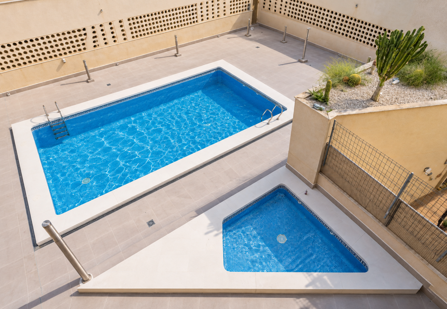 Pool area in apartment for sale in Torrevieja