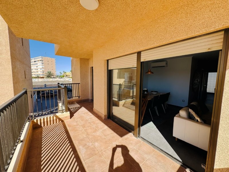 Pool area in apartment for sale in La Mata