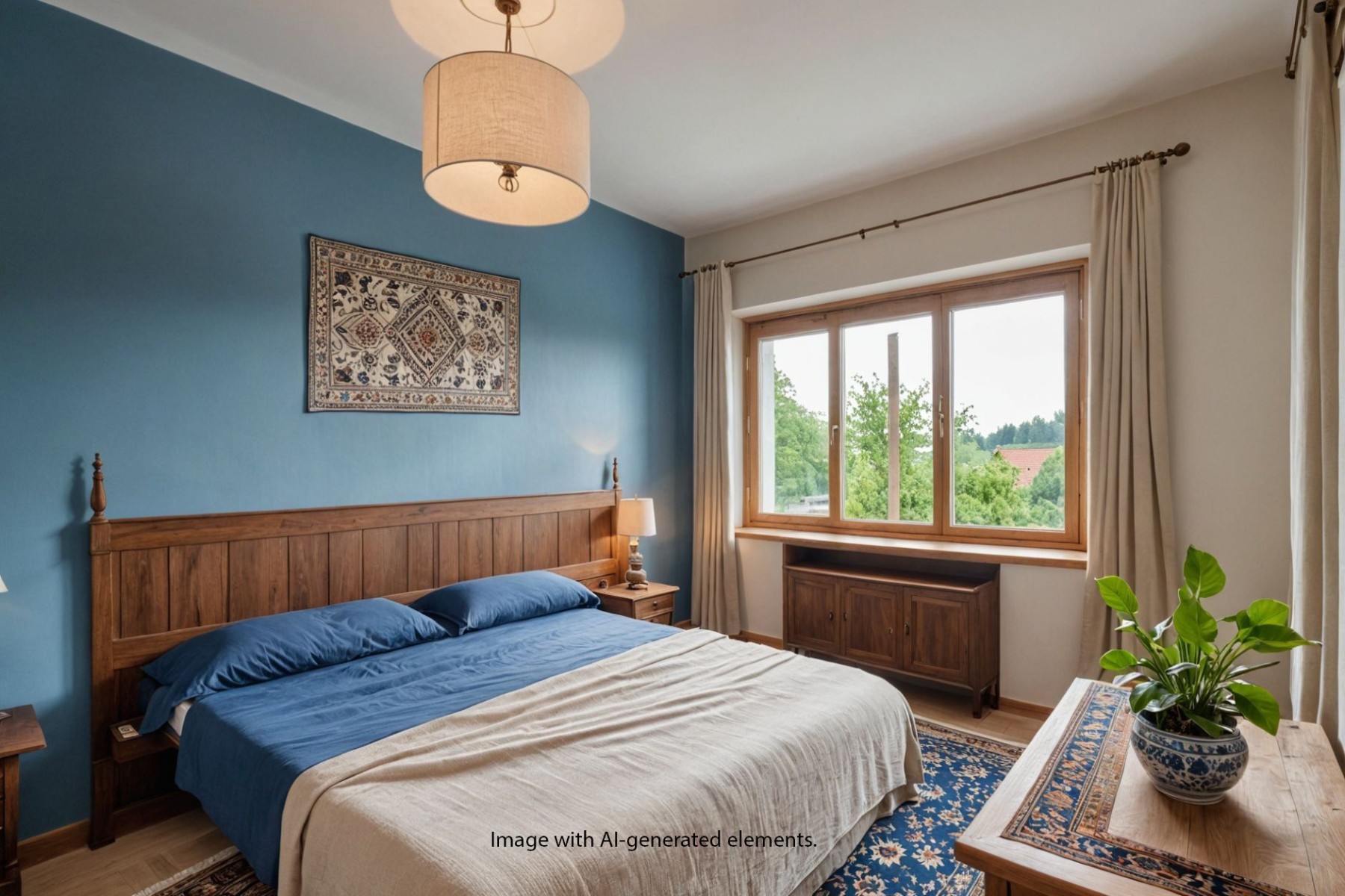 Master bedroom in villa for sale in El Campello