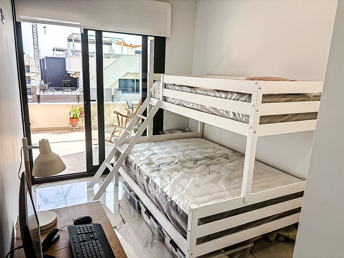 Terrace in penthouse for sale in Orihuela Costa