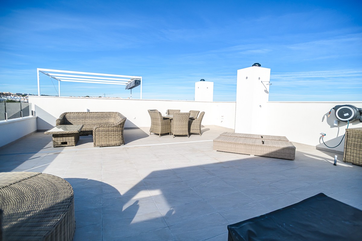 Living room in penthouse for sale in Orihuela Costa
