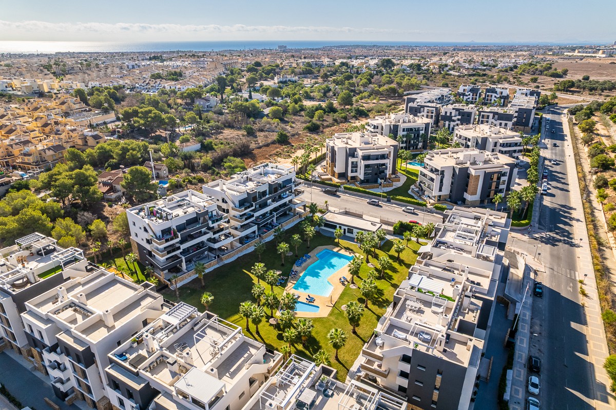 Terrace in penthouse for sale in Orihuela Costa