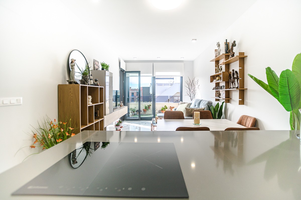 Pool area in penthouse for sale in Orihuela Costa