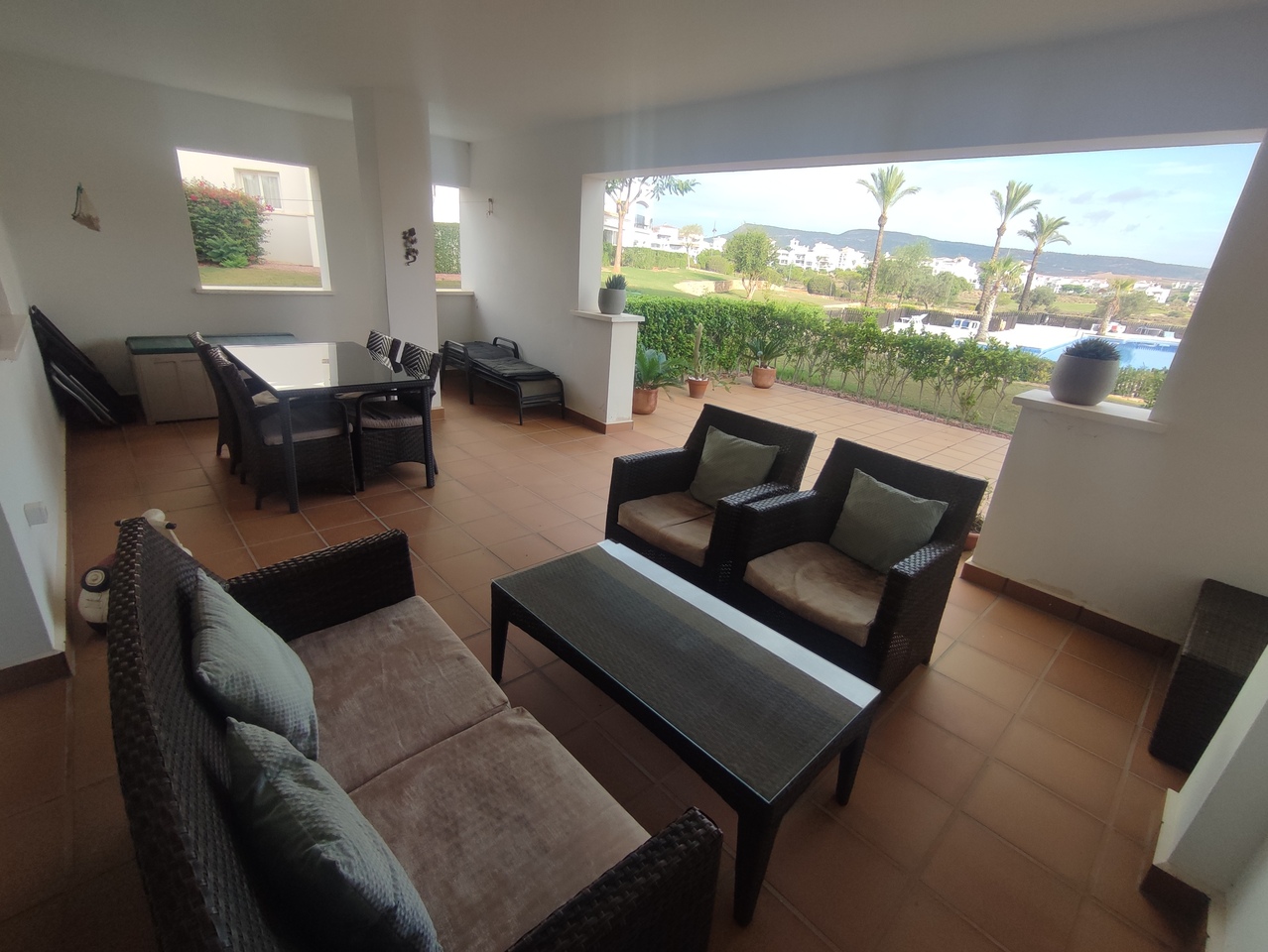 Master bedroom in apartment for sale in Hacienda Riquelme Golf Resort