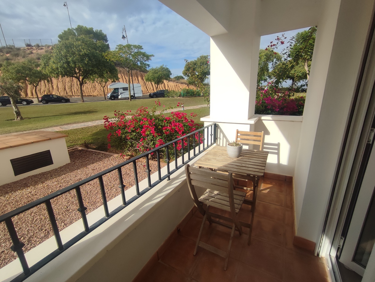 Master bedroom in apartment for sale in Hacienda Riquelme Golf Resort