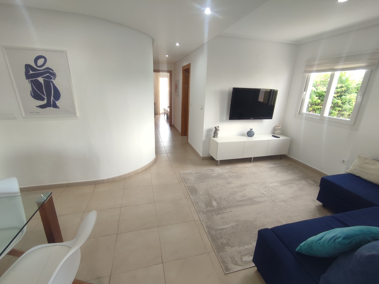 Garden in apartment for sale in Hacienda Riquelme Golf Resort