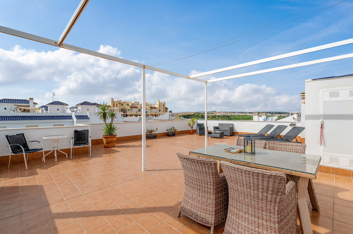 Pool area in apartment for sale in Torrevieja
