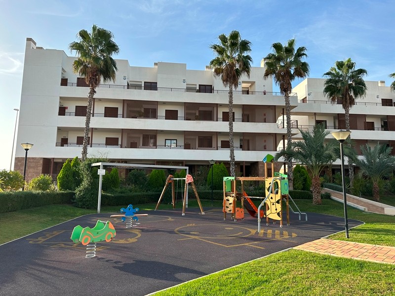 Pool area in apartment for sale in Orihuela Costa