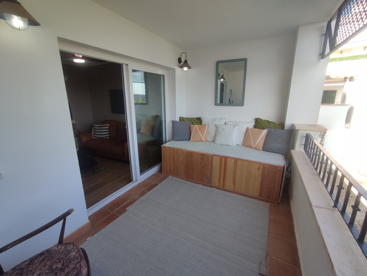 Terrace in apartment for sale in Hacienda Riquelme Golf Resort