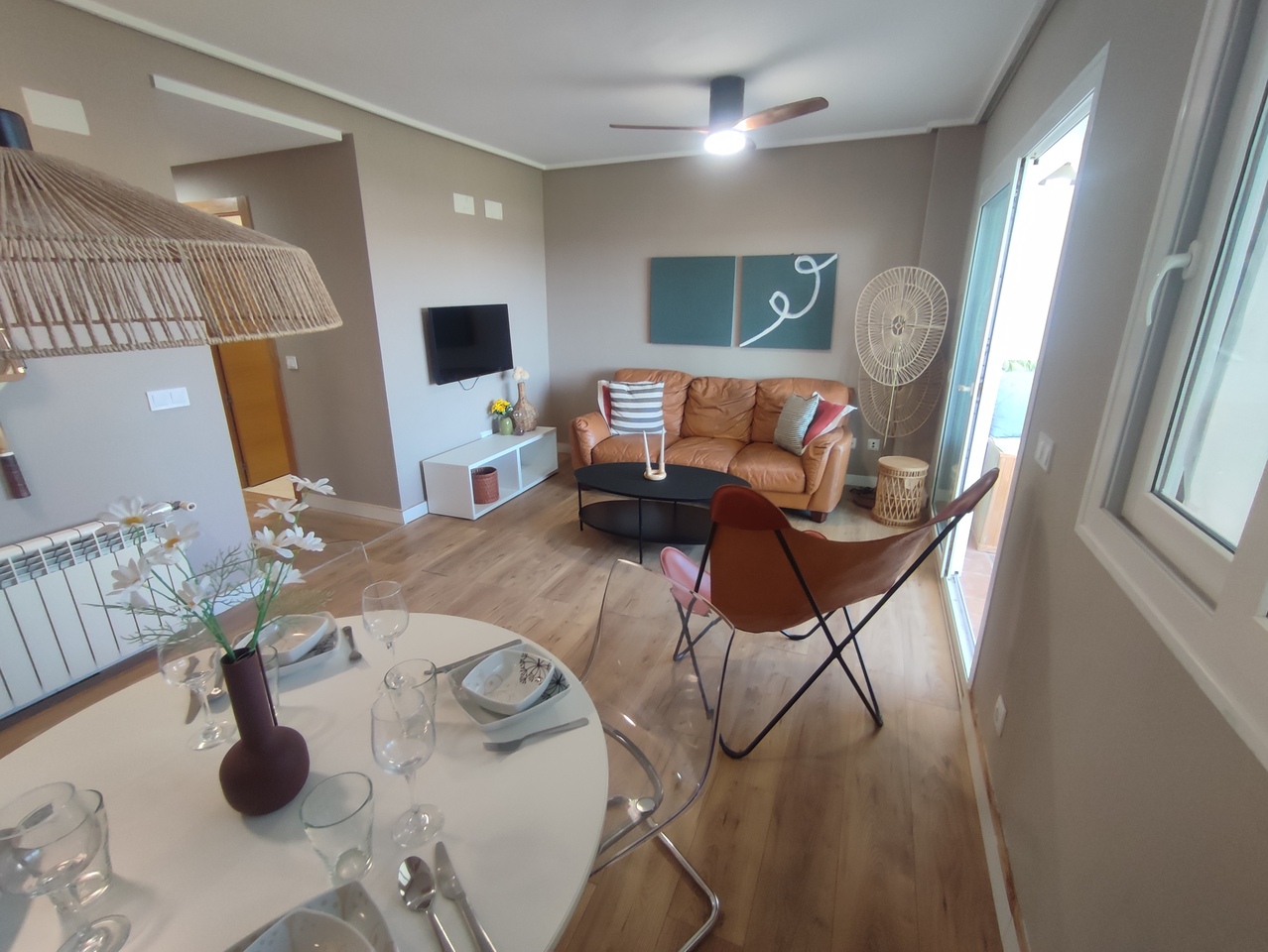 Terrace in apartment for sale in Hacienda Riquelme Golf Resort